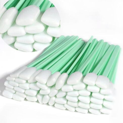 200 PCS Professional Foam Cleaning Swab Sticks for Lab, Dust-Free Cleaning Sponge Tip Swabs for Printer Heads, Scanners, Camera Lenses, Chip Hard Disk Industries, Optical Lenses and Optical Equipment in Kuwait