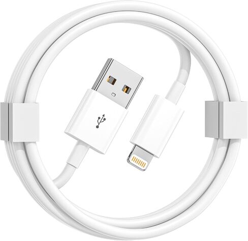 شاحن iPhone بطول 10 أقدام كابل Lightning معتمد من Apple MFI 3 قطع سلك شاحن iPhone سريع مضفر من النايلون 90 درجة متوافق مع iPhone 14/13/12/11 Pro Max/XS Max/XR/XS/X/8/7/6 Plus iPad Airpods in Kuwait