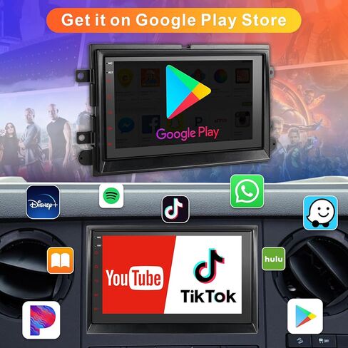 cogamichi المحمولة Apple Carplay & Android Auto مع كاميرا احتياطية 2.5K Dash Cam 1080P، شاشة تشغيل السيارة x7 بوصة HD IPS تعمل باللمس Carplay للسيارة، حامل لوحة القيادة/Airplay/بلوتوث/ملاحة/وصلة مرآة in Kuwait