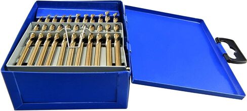 MaxTool 26 Pieces Drill Set 26PCs/26-Piece Twist Drill Bit Set High Speed Steel M2 Fully Ground Letter A to Z; JBS02H10R26 in Saudi Arabia