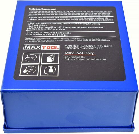 MaxTool 26 Pieces Drill Set 26PCs/26-Piece Twist Drill Bit Set High Speed Steel M2 Fully Ground Letter A to Z; JBS02H10R26 in Saudi Arabia