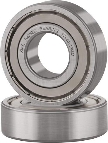 XiKe 2 Pcs 6202ZZ Double Metal Seal Bearings 15x35x11mm, Pre-Lubricated and Stable Performance and Cost Effective, Deep Groove Ball Bearings. in Kuwait