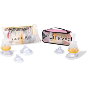 LifeVac - Choking Rescue Device Home Kit for Adult and Children, Portable First Aid Choking Device, Home and Travel Combo Kits (Pink) Perfect for Baby Showers
