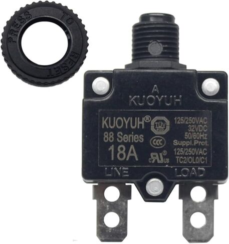 KUOYUH قاطع الدائرة 88 سلسلة 125/250VAC 50/60 هرتز (1 قطعة) (20 أمبير) in Kuwait