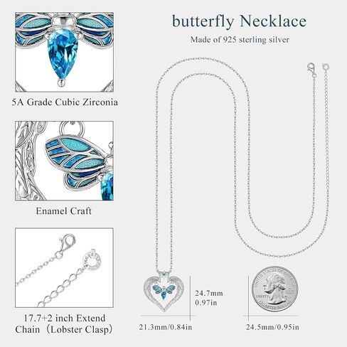 QUALISE Teardrop Necklace for Women Girls Sterling Silver Moonstone Waterdrop Pendant Necklace Fashion Birthstone Jewelry for Wedding Birthday Chirstmas Gift in Saudi Arabia