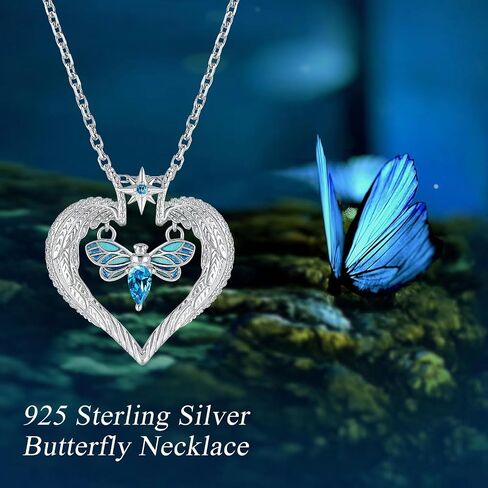QUALISE Teardrop Necklace for Women Girls Sterling Silver Moonstone Waterdrop Pendant Necklace Fashion Birthstone Jewelry for Wedding Birthday Chirstmas Gift in Saudi Arabia