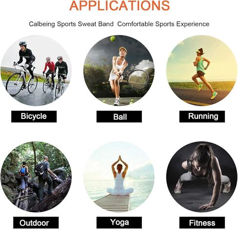 أربطة رأس مضادة للانزلاق للنساء والرجال، قبضة سيليكون لليوجا، مطاط ناعم للجري ماص للعرق الرأس، شريط مرن خفيف الوزن، تمرين رياضي داخلي للياقة البدنية in Kuwait
