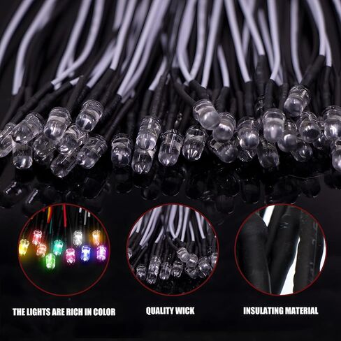 35pcs Prewired Yellow Led Diodes, Ultra-Bright 12V Prewired 5mm LED Diodes with Built-in Resistor for DIY Projects, Arduino, Raspberry Pi, and Hobby Electronics in Saudi Arabia