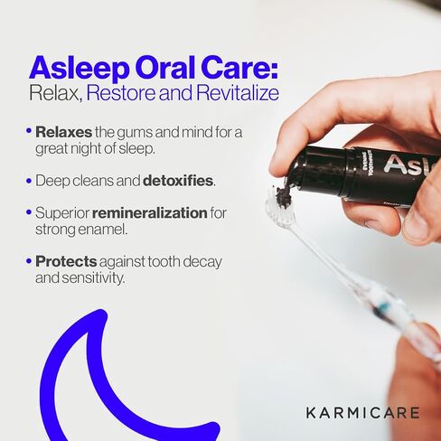 KARMICARE Biorhythmic Toothpaste Set, Fluoride Free, Nano Hydroxyapatite. Plant Extract Infused for Circadian Cycle Support, Morning and Evening Oral Care System. Superiorly Treats Oral Issues in Saudi Arabia