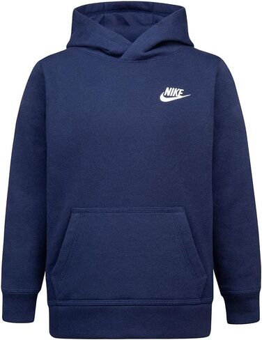 Nike Boy's Club Fleece Pullover Hoodie (Toddler/Little Kids) (as1, numeric, numeric_7, regular, University Red/White) in Saudi Arabia