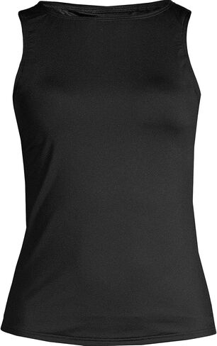 بدلة سباحة نسائية ذات رقبة عالية من Lands' End بعامل حماية من الأشعة فوق البنفسجية 50، قطعة علوية تانكيني متواضعة in Kuwait