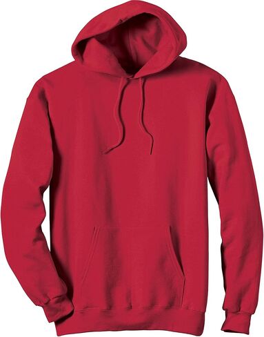 Hanes Men's Ultimate Cotton Heavyweight Pullover Hoodie Sweatshirt, Deep Red, Large in Saudi Arabia