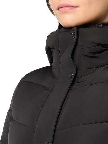 Calvin Klein Women's Long Bib-Front Puffer Jacket in Kuwait