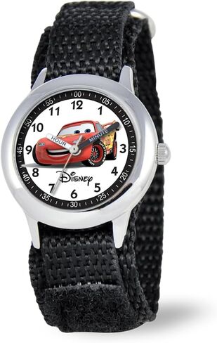 Disney Cars Kids' Stainless Steel Time Teacher Analog Quartz Nylon Strap Watch in Saudi Arabia