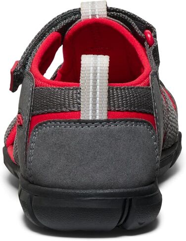 KEEN Seacamp 2 CNX Closed Toe Sandals, Papaya Punch/Marina, 2 US Unisex Big Kid in Saudi Arabia
