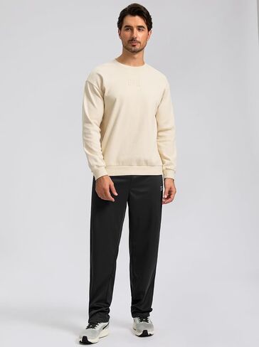 G Gradual Men's Sweatpants Open Bottom, Workout Pants with Zip Pockets Mesh Lightweight for Running, Athletic, Lounge in Saudi Arabia