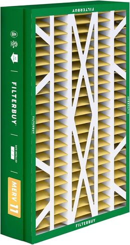 Filterbuy 20x25x6 Air Filter MERV 11 Allergen Defense (1-Pack), Pleated HVAC AC Furnace Air Filters Replacement for Aprilaire Space-Gard 201 / Models 2200 and 2250 (Actual Size: 19.75 x 24.25 x 5.88 Inches) in Saudi Arabia