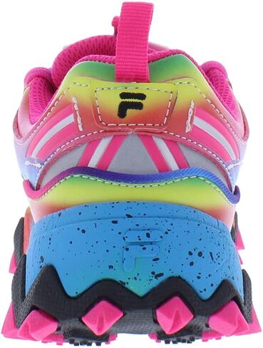 Fila Girl's Oakmont TR (Big Kid) Glacier Gray/Safety Yellow/Pink Glo 5 Big Kid M in Saudi Arabia