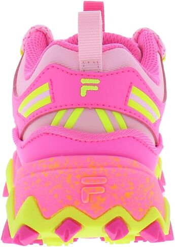 Fila Girl's Oakmont TR (Big Kid) Glacier Gray/Safety Yellow/Pink Glo 5 Big Kid M in Saudi Arabia
