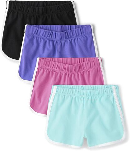 The Children's Place Baby Girls' Dolphin Shorts, Neon Multi Color 5-Pack, Large in Saudi Arabia