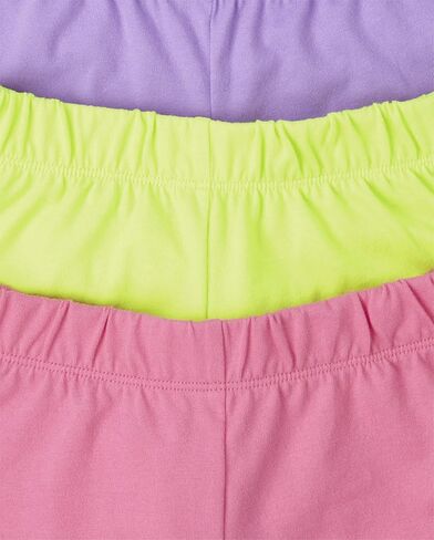 The Children's Place Baby Girls' Dolphin Shorts, Neon Multi Color 5-Pack, Large in Saudi Arabia