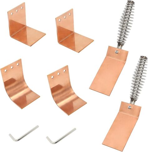 scottchen PRO Welding Spoon Copper Welding Spoon Welders Helper,3 Plate Set, Flat/Curved/Angle Copper Paddle Backer in Kuwait