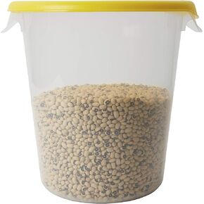 (1.9l، حافظة، أبيض) - حاويات تخزين طعام مستديرة بلاستيكية من رابرميد للمنتجات التجارية للمطبخ/إعداد الطعام/التخزين، 1.9 لتر، أبيض، حاوية فقط (FG572000WHT) in Kuwait