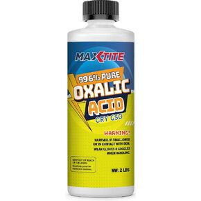 Oxalic Acid (8 lbs) 99.6% Pure - Metal & Wood Cleaning and Bleaching, Rust Removal (C2H2O4) - HDPE Container w/Resealable Child Resistant Cap in Kuwait