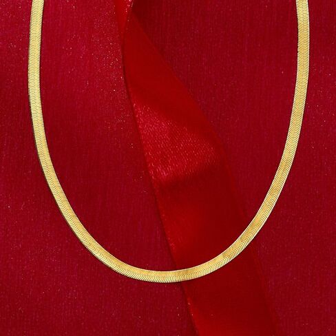 RS Pure by Ross-Simons 3mm 14kt Yellow Gold Herringbone Necklace. 18 inches in Saudi Arabia