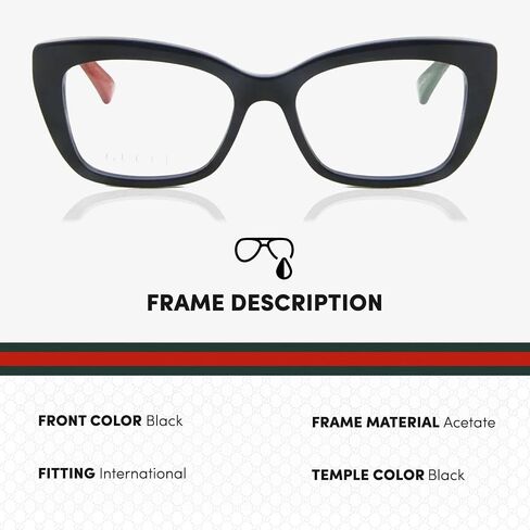 Gucci GG0165ON Woman Cat Eye Shape Eyeglasses + Bundle with eSHADES Luxury Eyewear Kit in Saudi Arabia