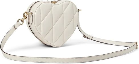 COACH Womens Quilted Leather Heart Crossbody, Black in Saudi Arabia