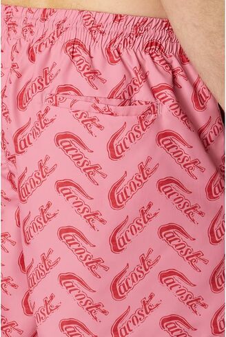 Lacoste Men's Standard Printed Swim Short in Saudi Arabia