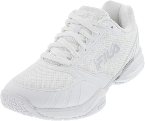 Fila Women's Volley Zone Sneaker, White/Metallic Silver/White, 8.5 in Saudi Arabia