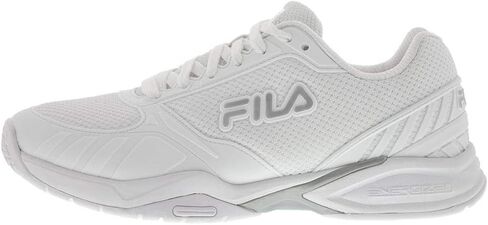 Fila Women's Volley Zone Sneaker, White/Metallic Silver/White, 8.5 in Saudi Arabia