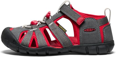 KEEN Seacamp 2 CNX Closed Toe Sandals, Granite Green/Cayenne, 9 US Unisex Little Kid in Saudi Arabia