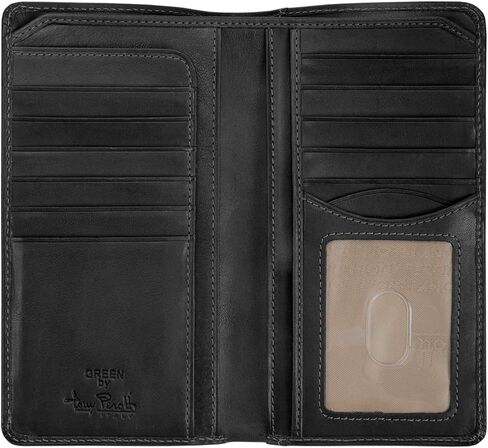 Tony Perotti Mens Long Bifold Checkbook Cover Wallet Multi Card Pocket Holder Italian Leather in Kuwait