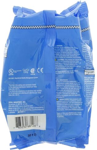 IDEAL INDUSTRIES INC. 30-454P Wing-Nut Wire Connector, Model 454 Blue, (25/Bag) , Large in Saudi Arabia