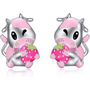 YAFEINI Red Panda Studs Earrings 925 Sterling Silver Raccoon Studs Jewelry Birthday Gifts for Girls in Kuwait