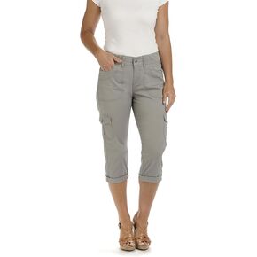 بنطال Lee Women's Plus مقاس مريح من Austyn Knit الخصر Cargo Capri in Kuwait