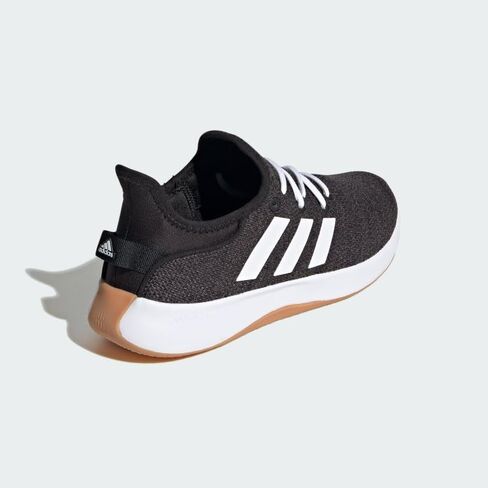 adidas Women's Cloudfoam Pure Sportswear Sneakers, Black/White/Grey, 7.5 in Saudi Arabia