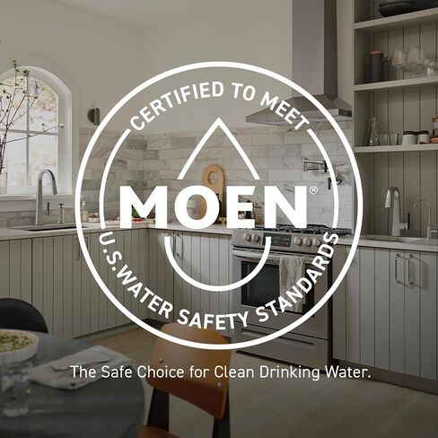صنبور حمام Moen Beric Chrome ذو فتحة واحدة ومقبض واحد مع مجموعة تصريف ولوحة اختيارية لحوض الحمام الخاص بك، 84774 in Kuwait