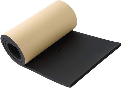 NATGAI Sponge Neoprene with Adhesive Foam Rubber Sheet 1/4" Thick X 12" Wide X 54" Long, Cut to Multiple Dimensions and Lengths - DIY, Gaskets, Cosplay, Costume, Crafts in Kuwait