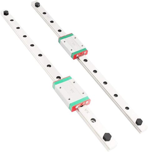 [2pcs of Pack] Linear Rail Sliding Block, Black HGH12H Rail Slider Block Guide Rail Slider Bearing Steel Rail Carriage in Kuwait