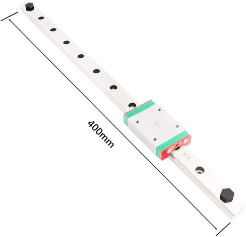 [2pcs of Pack] Linear Rail Sliding Block, Black HGH12H Rail Slider Block Guide Rail Slider Bearing Steel Rail Carriage in Kuwait