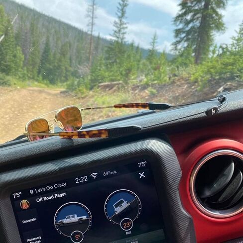 حزام كابل Luxe Performance قابل للتعديل بدون ذيل وحزام نظارات شمسية وحامل نظارات للنظارات الشمسية أو النظارات أو النظارات الطبية - Luxe Clear 14" in Kuwait