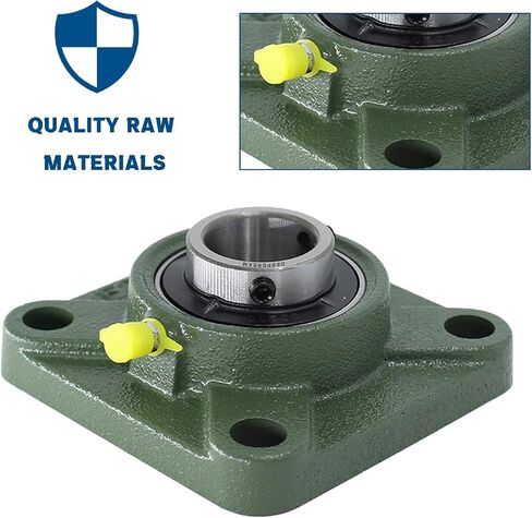 4 PCS of DEEPDREAM UCF205-16 Pillow Block Bearings, 1 inch Bore, Square Flange Mounted Pillow Block Bearing, 4-Bolt Flange Bearing, Self Alignment in Kuwait