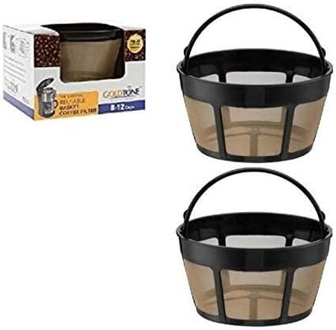 GOLDTONE Reusable 8-12 Cup Basket Coffee Filter fits Hamilton Beach Coffee Makers and Brewers. Replaces your Hamilton Beach Reusable Coffee Filter - BPA Free in Saudi Arabia
