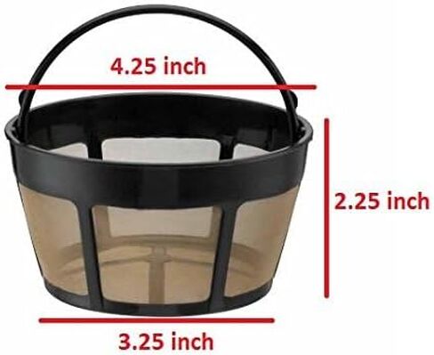 GOLDTONE Reusable 8-12 Cup Basket Coffee Filter fits Hamilton Beach Coffee Makers and Brewers. Replaces your Hamilton Beach Reusable Coffee Filter - BPA Free in Saudi Arabia