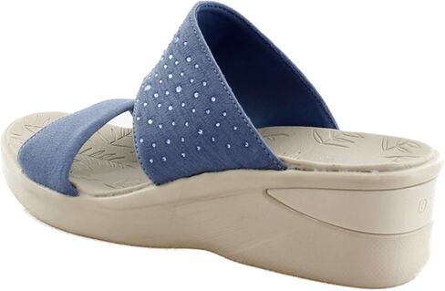BZees Women's Sienna Bright Machine Washable Comfort Wedge Sandal in Saudi Arabia