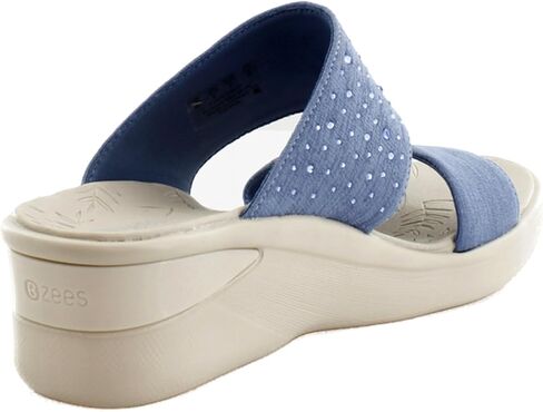 BZees Women's Sienna Bright Machine Washable Comfort Wedge Sandal in Saudi Arabia